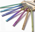 Pure Titanium Chinese Style Chopsticks 248mm Length for Outdoor & Household Use NH Brand Mold Resistant