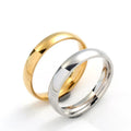 High Polished Stainless Steel 4mm Ring Classic Simple Design Band Ring Without Stone for Women and Men