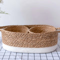Nordic Style Cotton Woven Storage Basket Desktop Organizer Box for Sundries Cosmetics Storage Basket