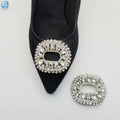 Elegant Women Clear Crystal Detachable Shoe Clips for Ladies Heel Bridal Wedding Shoes Accessory Embellishment