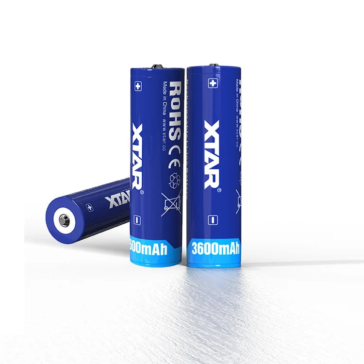 Xtar Wholesale Cheap Price Support ODM OEM 3.6V 10A Lithium Li Ion INR 18650 3600mAH Batteries for High Performance Flashlight