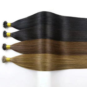 Stock 100% Chinese Virgin Keratin Tips Hair Extension Cuticle Aligned 18