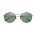 Round Retro Shades Sunglasses for Men and Women Designer Metal Frame UV400 Polarized Lenses TAC Material