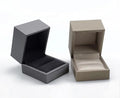 Customized Luxury PU Leather Ring Box with Paper Packaging 6*6*5cm