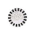 Printing Plate Handmade DIY Disposable Print Black With Gold Foil Paper Plates for Valentine Offset Plate Printing