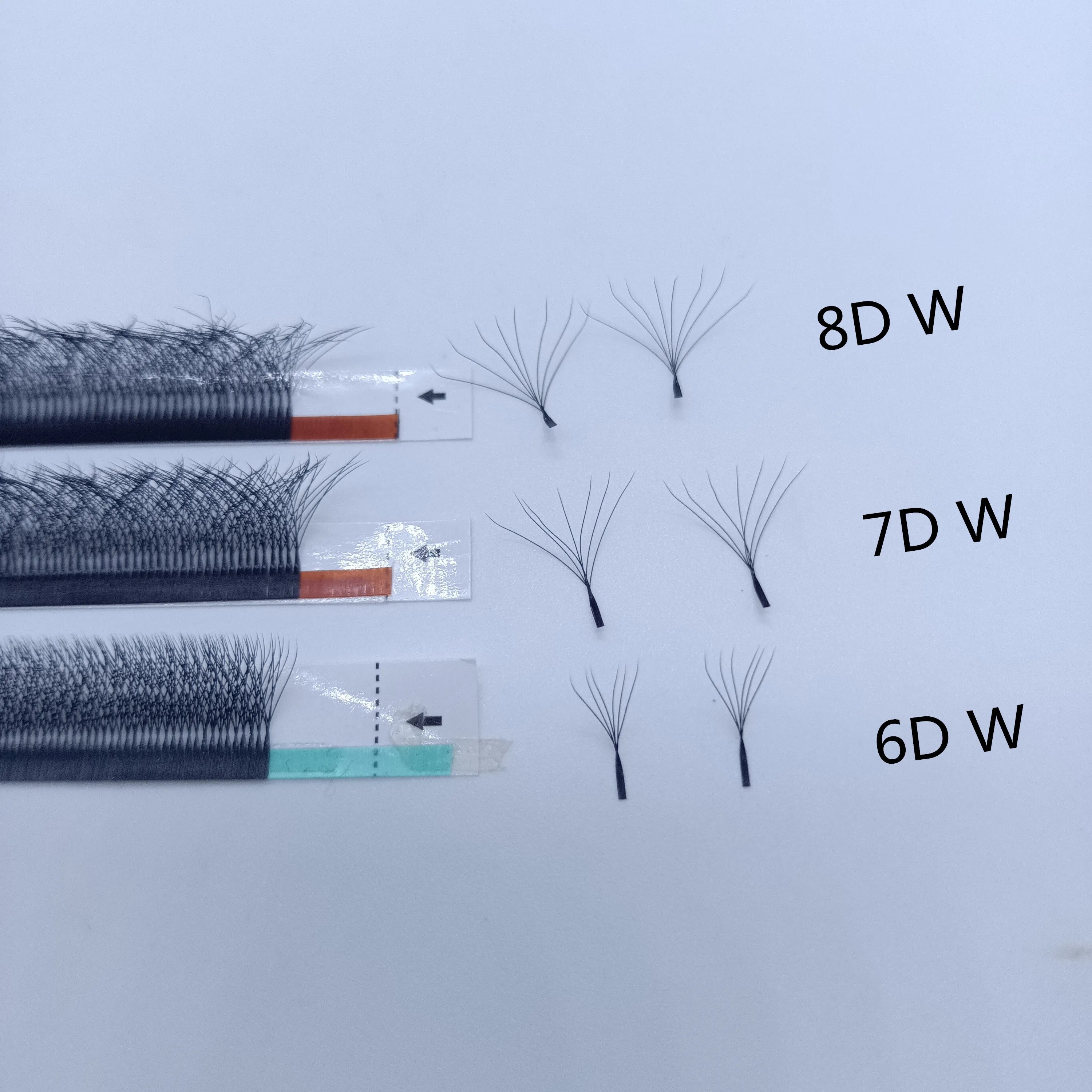 3D 4D 5D 6D 7D 8D W Shape Volume Eyelash Extension Individual L LU M Curl Clover Lashes Private Label Lash Extensions