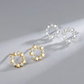 Cute Design S925 Sterling Silver CZ Pentagram Stud Earrings 925 Silver Jewelry for Women RE3254