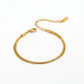 High End Gold Plated Stainless Steel Pride Designer Chain Stitching Bracelet Friendship for Women Trendy Wholesale Jewelry