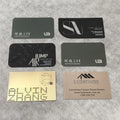 Bulk Businesscards Name Tag Blank Black Real Estate Metal 0.8mm Stainless Steel Card