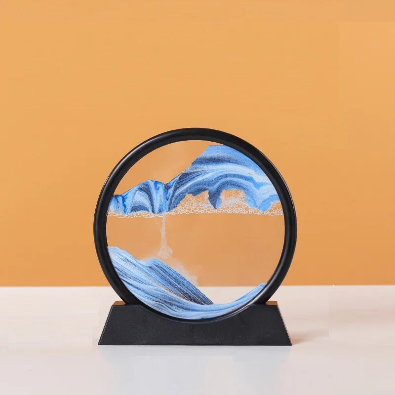 Living Room Decoration Motion 3D Deep Sea Sand Art Home Decor Magic Sand Toys Art 3D Quicksand Painting Moving Sand Art Picture