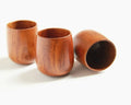 Factory Direct Can Custom logo Vintage Wood Grain Big Belly Wooden Coffee Tea Cup