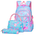 2021 Cute Fashion 3-Piece Pencil Case Handbag Waterproof Anti-Theft Nylon Boys Girls Daily School Printed Cartoon Kids for
