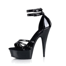 Thin heel 15 cm black platform super high heel model walk show 6-inch pole dance high heels model walk show fashion women's leak