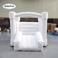 Custom Commercial Party White Bounce House Bouncy Castle Kids Bounce House With Slides