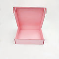 Custom Logo Pink Recyclable Shipping Boxes for Small Business-Corrugated Mailer Cardboard Boxes Embossing UV Coating for