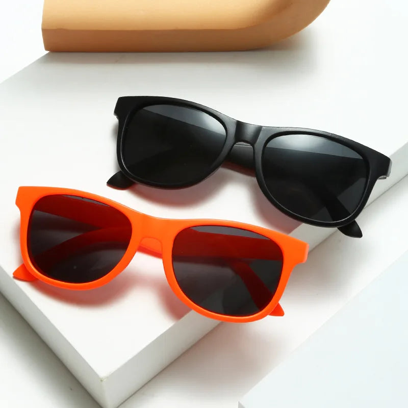 Classic Square UV400 Polarized Sunglasses for Children Boys Girls Blue Red Lightweight Floating Custom TPX Frame Yiwu Wholesale