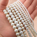 Ready to Ship High Quality Cream-Coloured Round Glass Pearls Wholesale Beads 4-10mm for Bracelet Making CJ Crystal