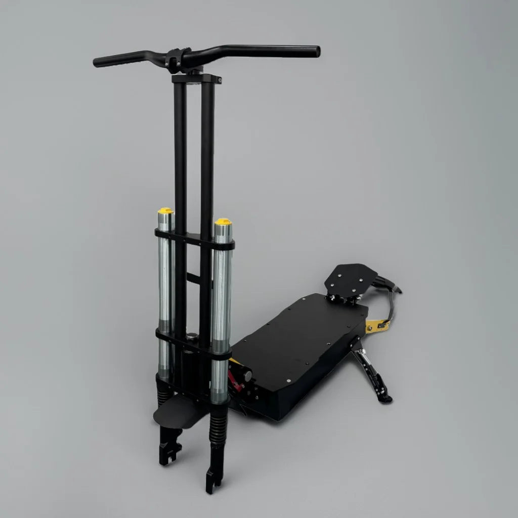 Durable 60V 72V 13 Inch Tire Fit Folding Design 110x62x35cm Shock Absorbing Customizable Electric Scooter Chassis Parts