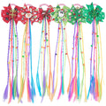 New Style Children's Christmas butterfly Wig Hair Bands Girl a Wiggs Ponytail Braids Party Hair Accessory for Kids