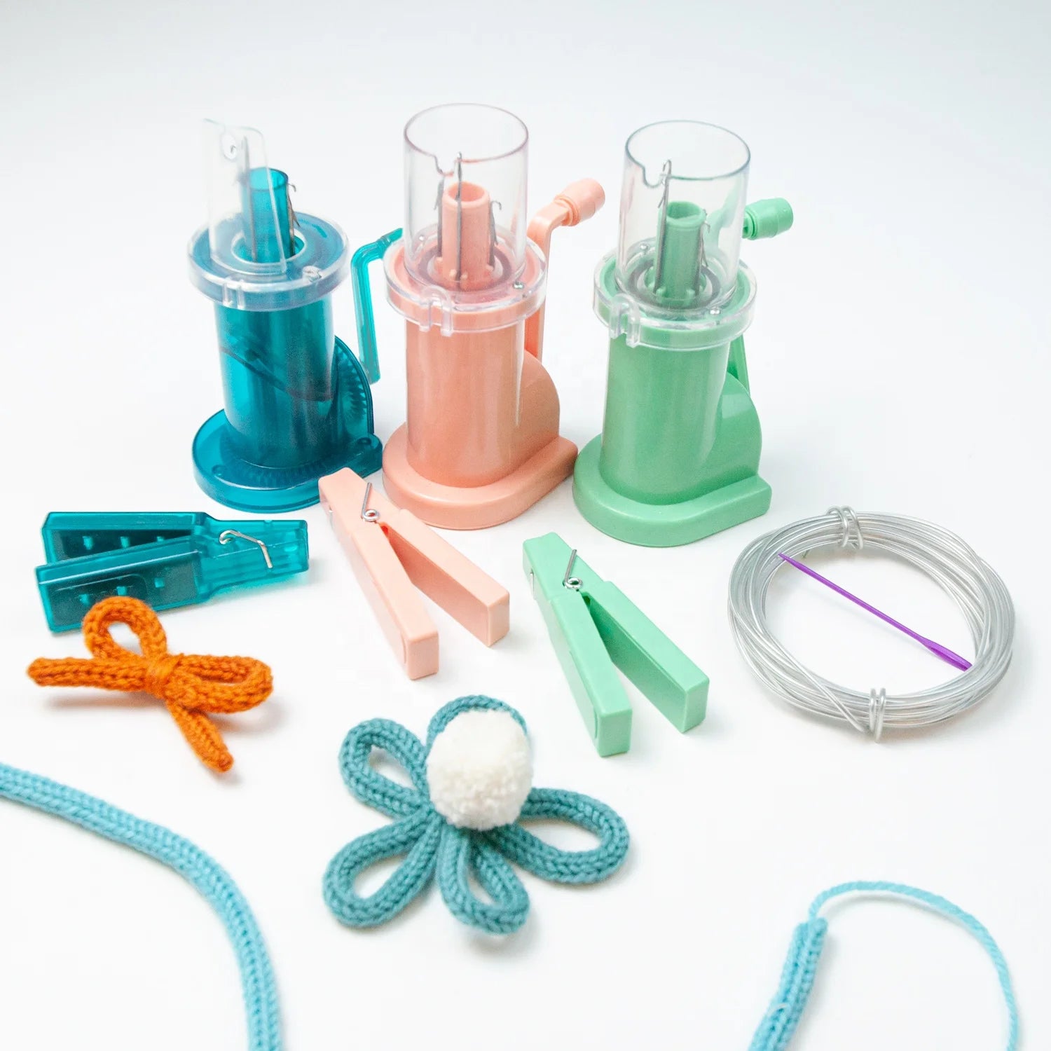 Factory Sale with REACH Report Portable Hand Tricotin Knitting Machine I- Cord French Knitter with Accessories for DIY Crafts