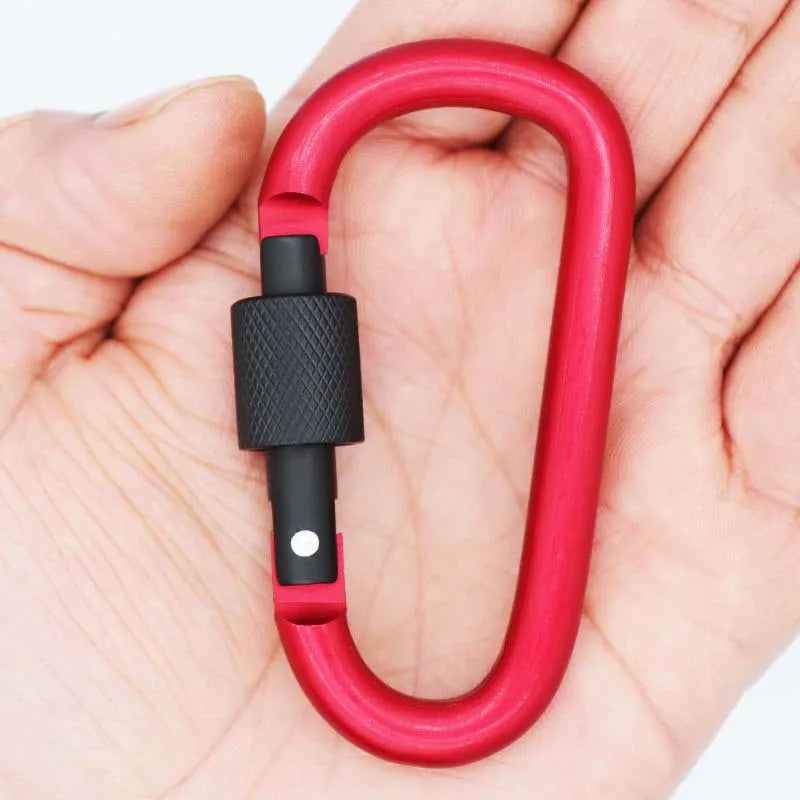 Multifunctional Outdoor Climbing Hook Heavy Duty Spring Gate Locking Carabiner Clip Keychain Necklace Carabiner