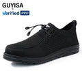 GUYISA  Outdoor Leisure Series Safety Shoes Fashionable Breathable Steel Toe Work Shoes for Men
