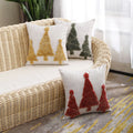 Christmas Tree Holiday Plush Pillowcase Linen Home Backrest Bedroom Cushion Cover Cheap Christmas Decorative Pillows Patterns