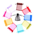 7*9cm Organza Jewelry Bag Gift Storage and Packaging for Earrings Rings Elegant Pull Rope Design with Convenient Mouth Opening
