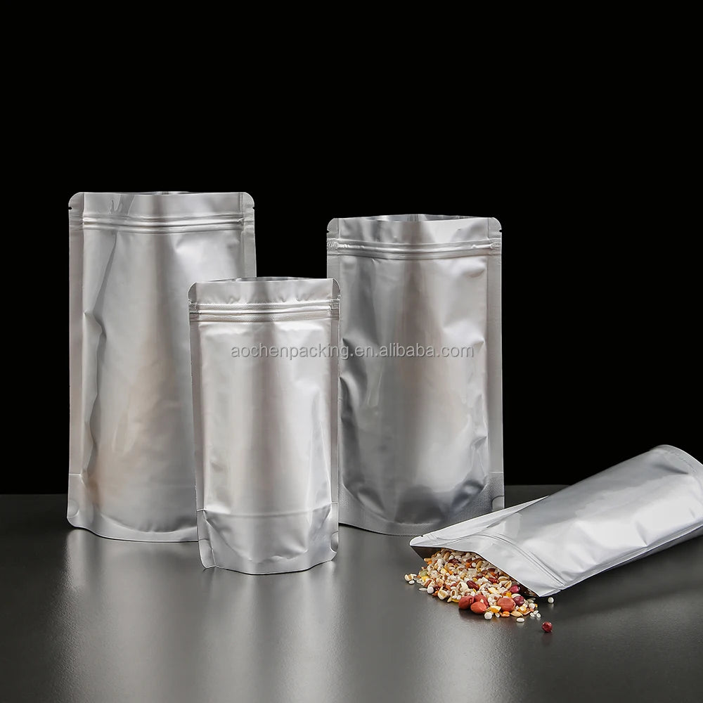 Custom Aluminum Foil Stand-Up Pouch for Food Packaging Bolsas De Embalaje with Custom Packaging