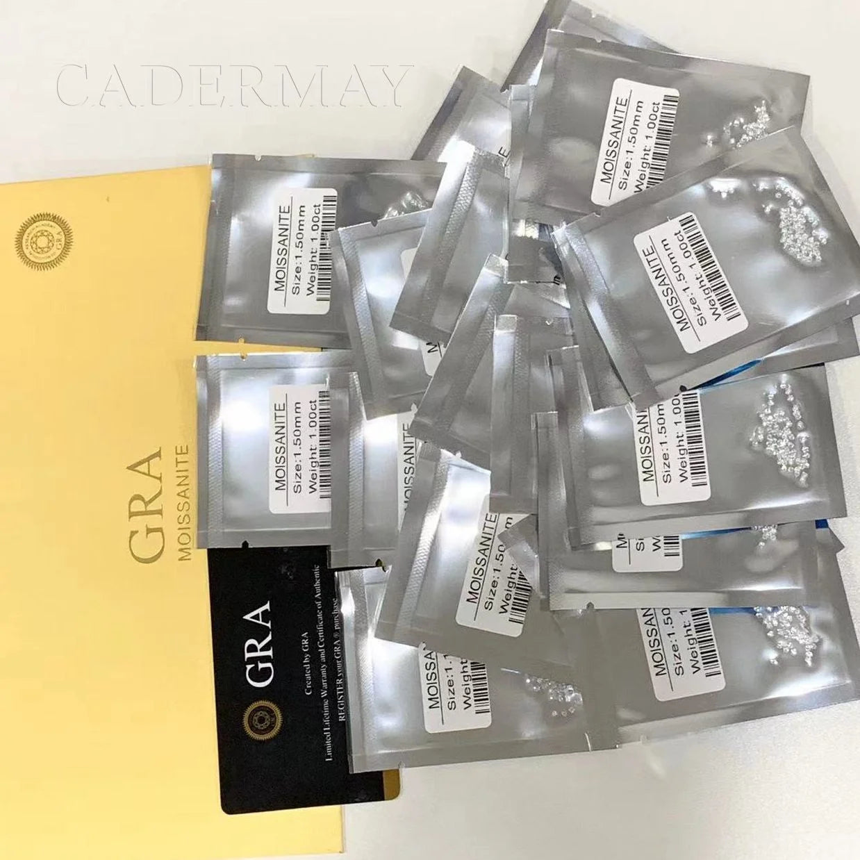 For Jewelry Production Moissanite Loose Stone Wholesale 1.0-3mm With GRA Certificate Passed Diamond Tester