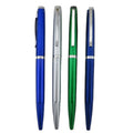 Manufacture Directly Executive Ballpoint Pen Personalized Silver Metal 0.5mm Tip Multi-Colored Ink Custom Logo for Office School