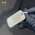 Fully Iced Out Hip Hop Custom Baguette Diamonf GRA VVS 925 Silver Moissanite Dog Tag Pendant