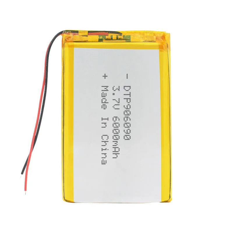 Popular DTP DTP105050 Liquid Cell 3.7V 6000mAh 22.2Wh Rechargeable Lipo Battery for Tablet PC
