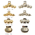European and American Style Summer New Large Scallop Hair Claws Elegant Style Fashion Metal Hair Claws