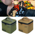 Large Capacity Outdoor Organizer Sports Bag Set for Picnic Camping Portable Kitchenware Tableware Storage for Spice Organization