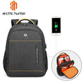Arctic Hunter Factory Wholesale Fashion Waterproof USB Charger School Bag Anti Theft Smart High Quality Laptop Backpack Mochila