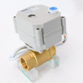 Hot!2 Way DN15mm 1/2" NPT Brass CR202 Normally Closed 220v Multiport Electric Motorized Ball Valve