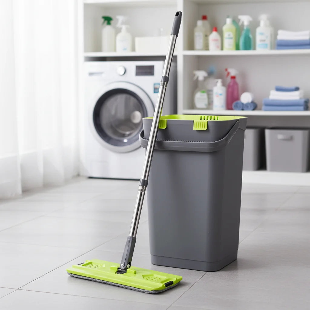 2 Mopheads Plate Tipping Type Factory Direct Supply New Developed Flat Microfiber Mop