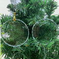 Crystal  Christmas Ornament Tree Decoration Hanging Ornaments Round Crystal Glass Wedding Souvenirs Holiday Home Party Decor
