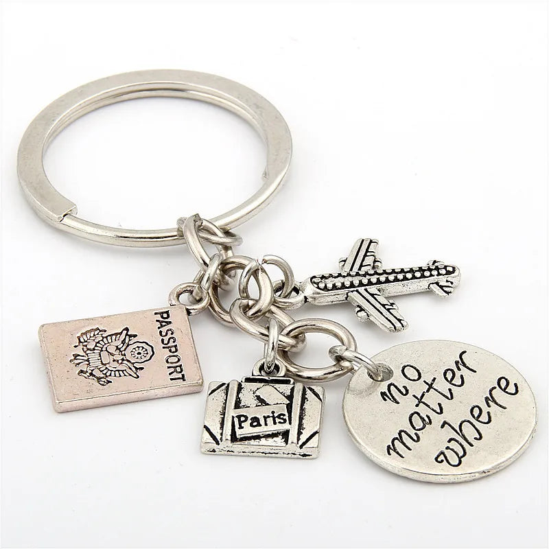 Rocket 101 Vehicle European and American Keychain Car Aircraft Ship Anchor Keychain