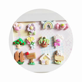 Resin Lovely Apple Tree Flower Candy Road Sign Flatback Cabochon Scrapbook Kawaii DIY Jewelry Charms Embellishments Accessories