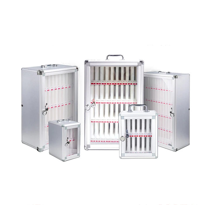 36 Slots Aluminum Cell Phone Locker Storage Box Pocket Chart Cell Phones Storage Cabinet for Cell Phones