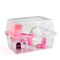USMILE Factory Wholesale Luxury Transparent Large Capacity Sustainable Acrylic Hamster Cage With Multi Entertainment Facilities