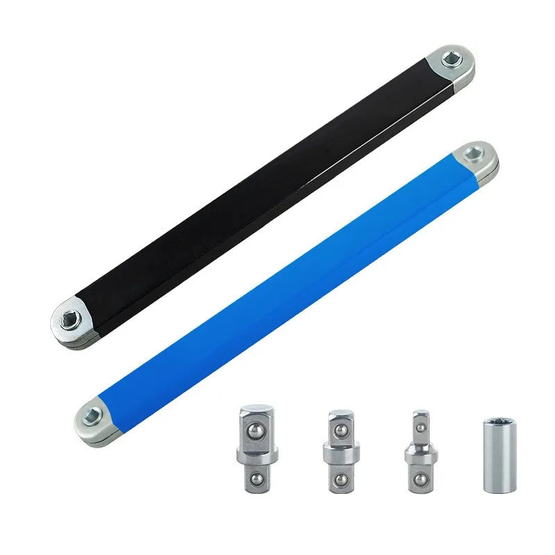Ratchet Extension Wrench Offset Extension Wrench Multifunctional Universal Adjustable Wrench