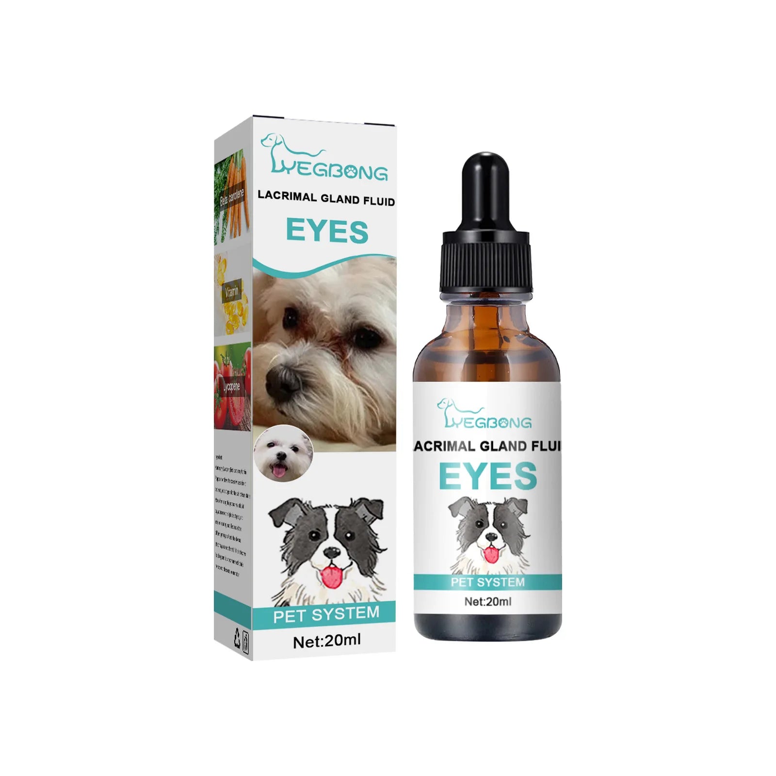 Tear Stain Remover for Dogs and Cats Eye Essence Liquid Removes Tear Marks and Eye Discharge for Pet Care