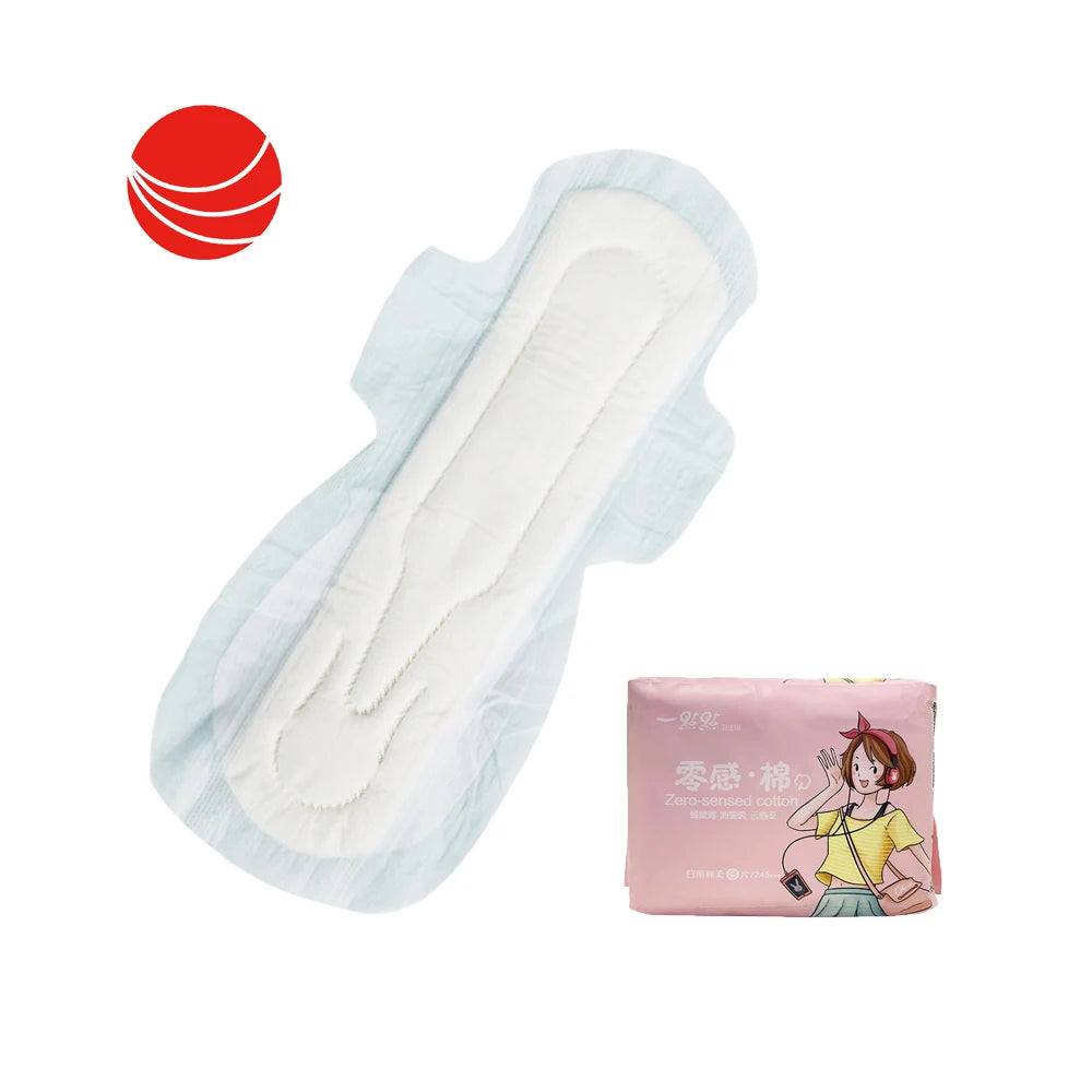 Fashion Superior feminine hygiene organic cotton 100% biodegradable lady sanitary napkin customize sanitary pad Supplier