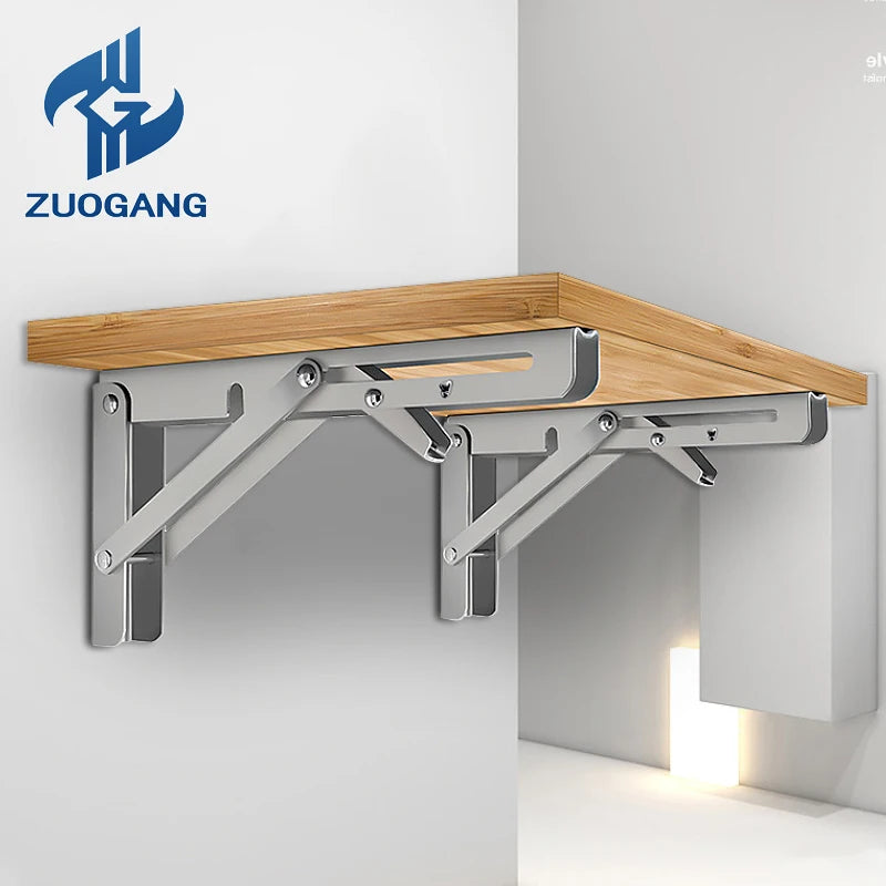 Zuogang Adjustable Metal Triangle Bracket for Air Conditioner Outdoor Wall Mount Standard Model Billy Bed/Table Use
