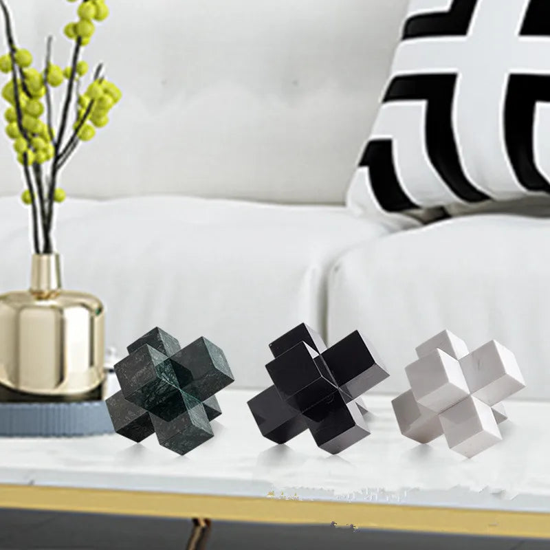 Nordic Style Luxury Marble Paper Weight Home Decoration Desk Book Marble Paper Weight
