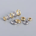 New Cute Design S925 Sterling Silver Shiny Polish 18K Gold Plating Hoop Earrings for Women YHE0350