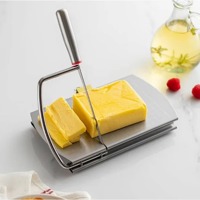Multipurpose Cutting Tools  Manual Effortless Slicing Butter Cutter Machine Ham Sausage Cutter Stainless Steel Cheese Slicer